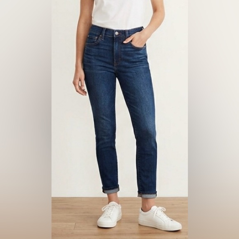 Madewell 9” High Rise Skinny Jeans In Dark Indigo Wash Size 25